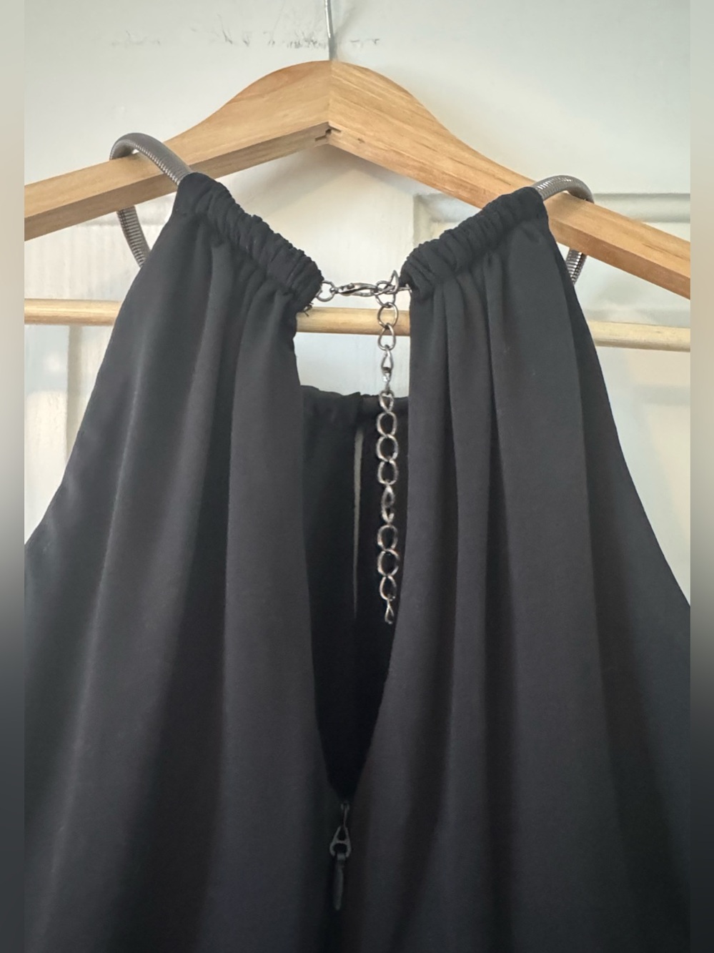 Pleated Ombre Maxi Dress in Teal and Black - Picture 5 of 8